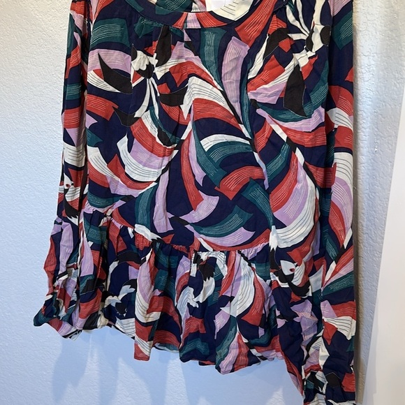 Anthropologie Maeve Cheyenne Peplum Blouse - Picture 6 of 7